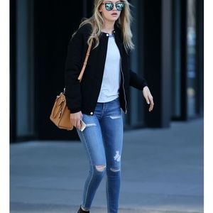 AGOLDE Sophie High Rise Distressed Skinny Jeans